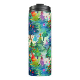 Weihnachtsbaummuster Thermosbecher