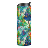 Weihnachtsbaummuster Thermosbecher (Nach links gedreht)