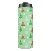 Weihnachtsbaummuster Thermosbecher (Vorderseite)