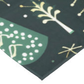 Weihnachtsbaummuster Tischdecke (Schrägansicht)