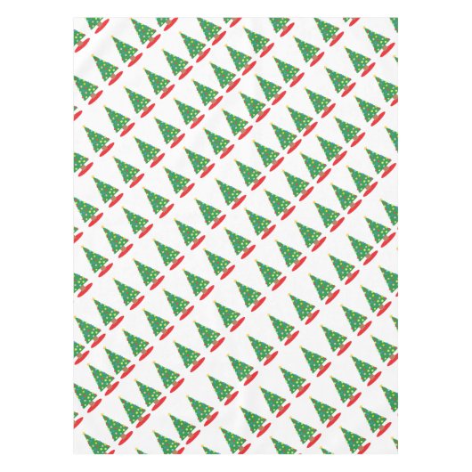 Weihnachtsbaummuster Tischdecke (Vorderseite)
