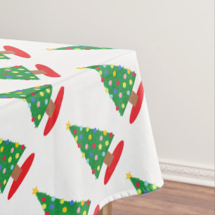 Weihnachtsbaummuster Tischdecke