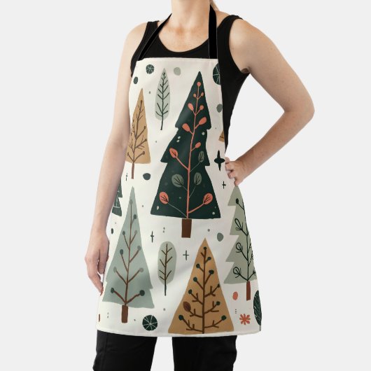 Weihnachtsbaummuster Vintager Urlaub Schürze (InSitu)