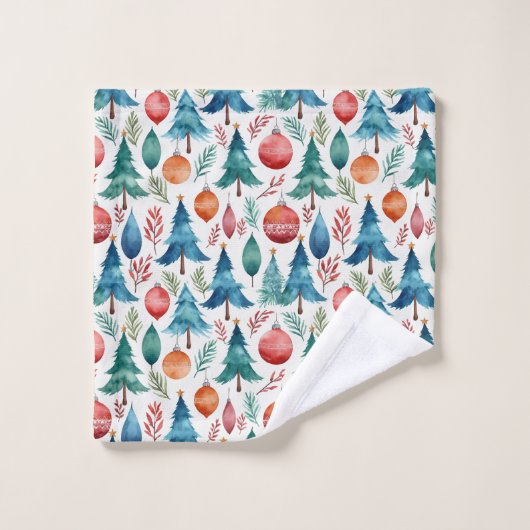 Weihnachtsbaummuster Waschlappen (Waschlappen)