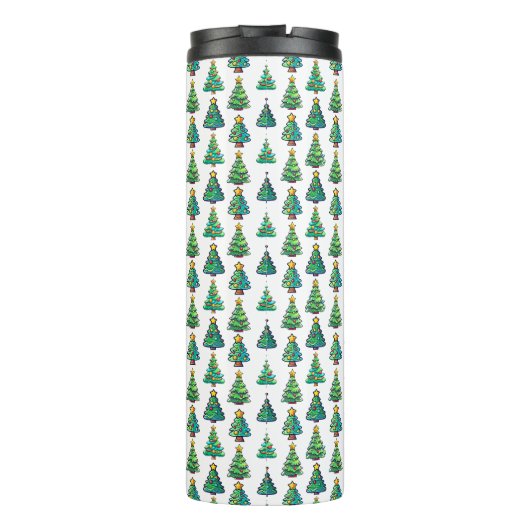 Weihnachtsbaummuster, Weihnachten Thermosbecher (Rückseite)