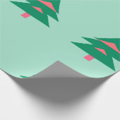 Weihnachtsbaummuster Winterverpackung Geschenkpapier (Ecke)