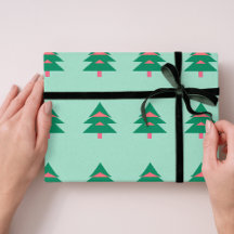 Weihnachtsbaummuster Winterverpackung