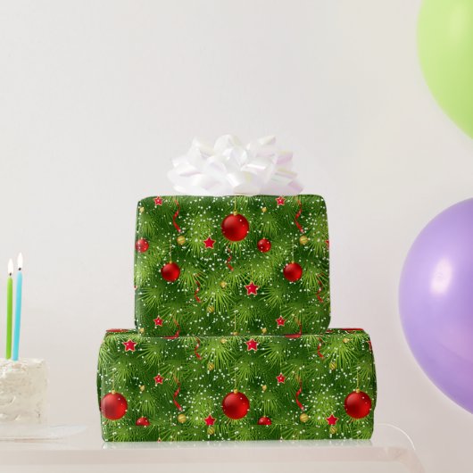 Weihnachtsbaummuster Wrapping Paper Geschenkpapier (Partygeschenke)