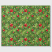 Weihnachtsbaummuster Wrapping Paper Geschenkpapier (Flach)