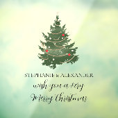 Weihnachtsbaumnamen Frohe Weihnachten Fensteraufkleber (Blatt 3)