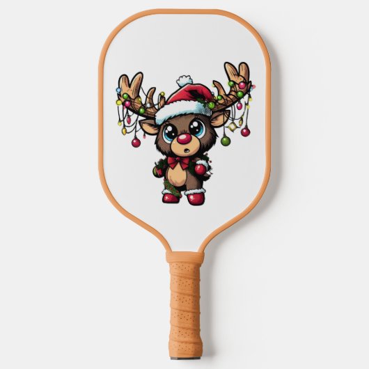 Weihnachtsbaumpaddel Pickleball Schläger (Vorderseite)