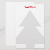 Weihnachtsbaumpapier für die Silhouette Briefpapier (Vorne/Hinten)