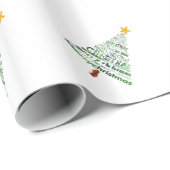 Weihnachtsbaumpapier Geschenkpapier (Rolleneckpunkt)