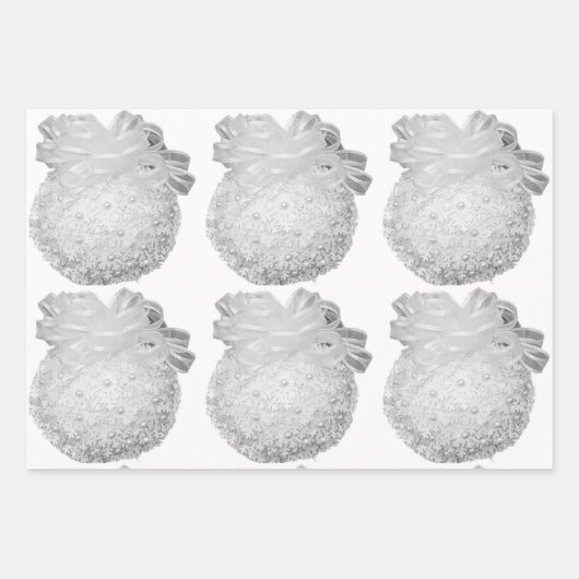 Weihnachtsbaumpapier Geschenkpapier Set (Vorderseite)