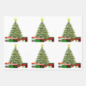 Weihnachtsbaumpapier Geschenkpapier Set (Vorderseite 3)