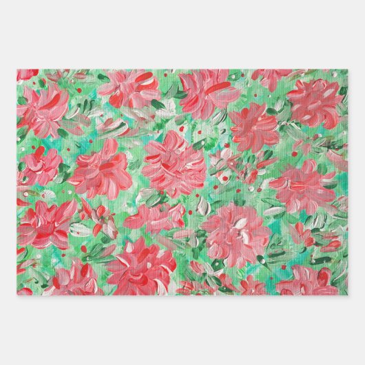 Weihnachtsbaumpapier Geschenkpapier Set (Vorderseite 2)