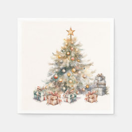 Weihnachtsbaumpapier Napkins Serviette