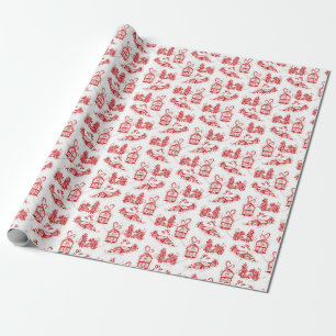 Weihnachtsbaumpapier Rot Geschenkpapier