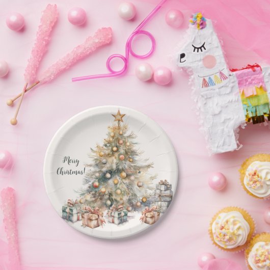 Weihnachtsbaumpapier-Teller Pappteller (Party)