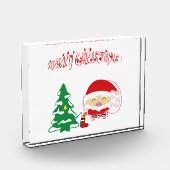 Weihnachtsbaumpapier-Tischset Fotoblock (Links)