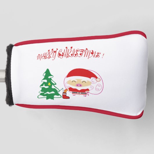 Weihnachtsbaumpapier-Tischset Golf Headcover (Vorderseite)