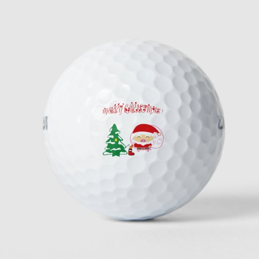 Weihnachtsbaumpapier-Tischset Golfball (Vorderseite)