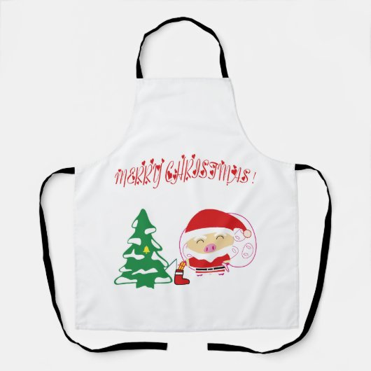 Weihnachtsbaumpapier-Tischset Schürze (Vorderseite)