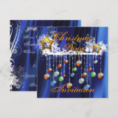 WeihnachtsbaumParty Einladung (Vorne/Hinten)