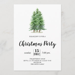 Weihnachtsbaumpartys Einladung