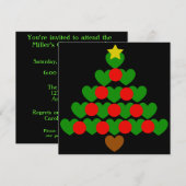 Weihnachtsbaumpartys Einladungen (Vorne/Hinten)