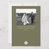 Weihnachtsbaumpattern Weihnachtskarte mit Foto Dankeskarte (Rückseite)