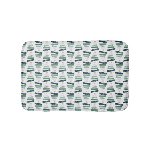 Weihnachtsbaumpflaster Badematte (Vorderseite)