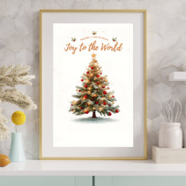 Weihnachtsbaumplakat — Magisches Winterfest Poster