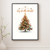 Weihnachtsbaumplakat — Magisches Winterfest Poster