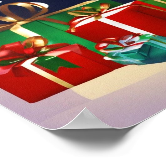 Weihnachtsbaumplakat Poster (Ecke)