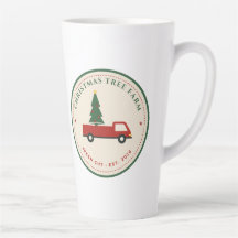 Weihnachtsbaumplantage Vintage-Roter-Lieferwagen-L