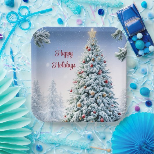 Weihnachtsbaumplatte Pappteller (Party)