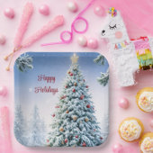 Weihnachtsbaumplatte Pappteller (Party)