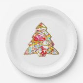 Weihnachtsbaumplatte Pappteller (Vorderseite)