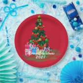 Weihnachtsbaumplatte Pappteller (Party)