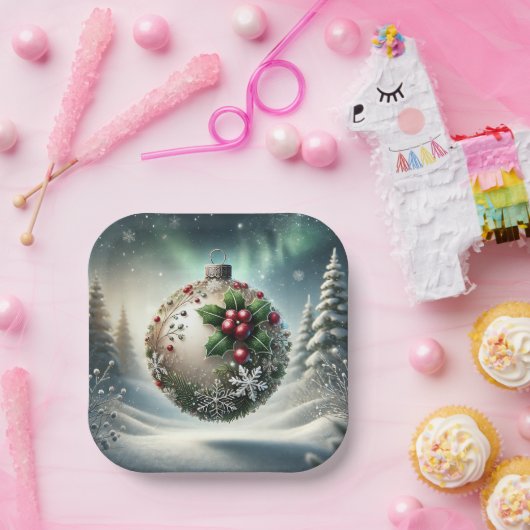 Weihnachtsbaumplatten Pappteller (Party)