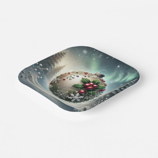 Weihnachtsbaumplatten Pappteller (Gewinkelt)