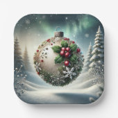 Weihnachtsbaumplatten Pappteller (Vorderseite)