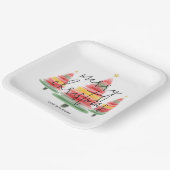 Weihnachtsbaumplatz Pappteller (Gewinkelt)