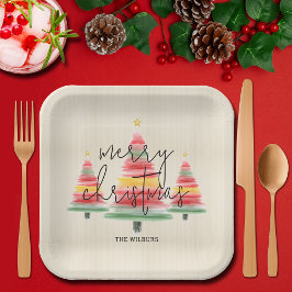 Weihnachtsbaumplatz Pappteller