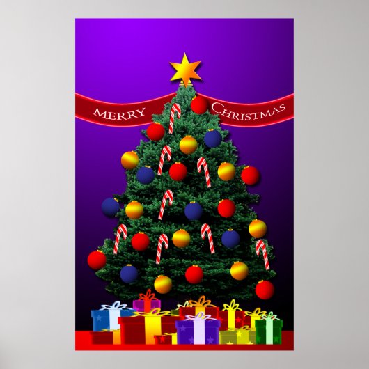 Weihnachtsbaumposter für Ihre Wand Poster (Vorne)