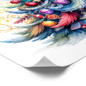 Weihnachtsbaumposter Poster (Ecke)