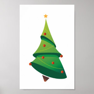 Weihnachtsbaumposter Poster