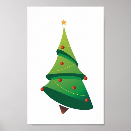 Weihnachtsbaumposter Poster (Vorne)