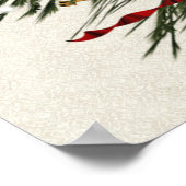 Weihnachtsbaumposter Poster (Ecke)